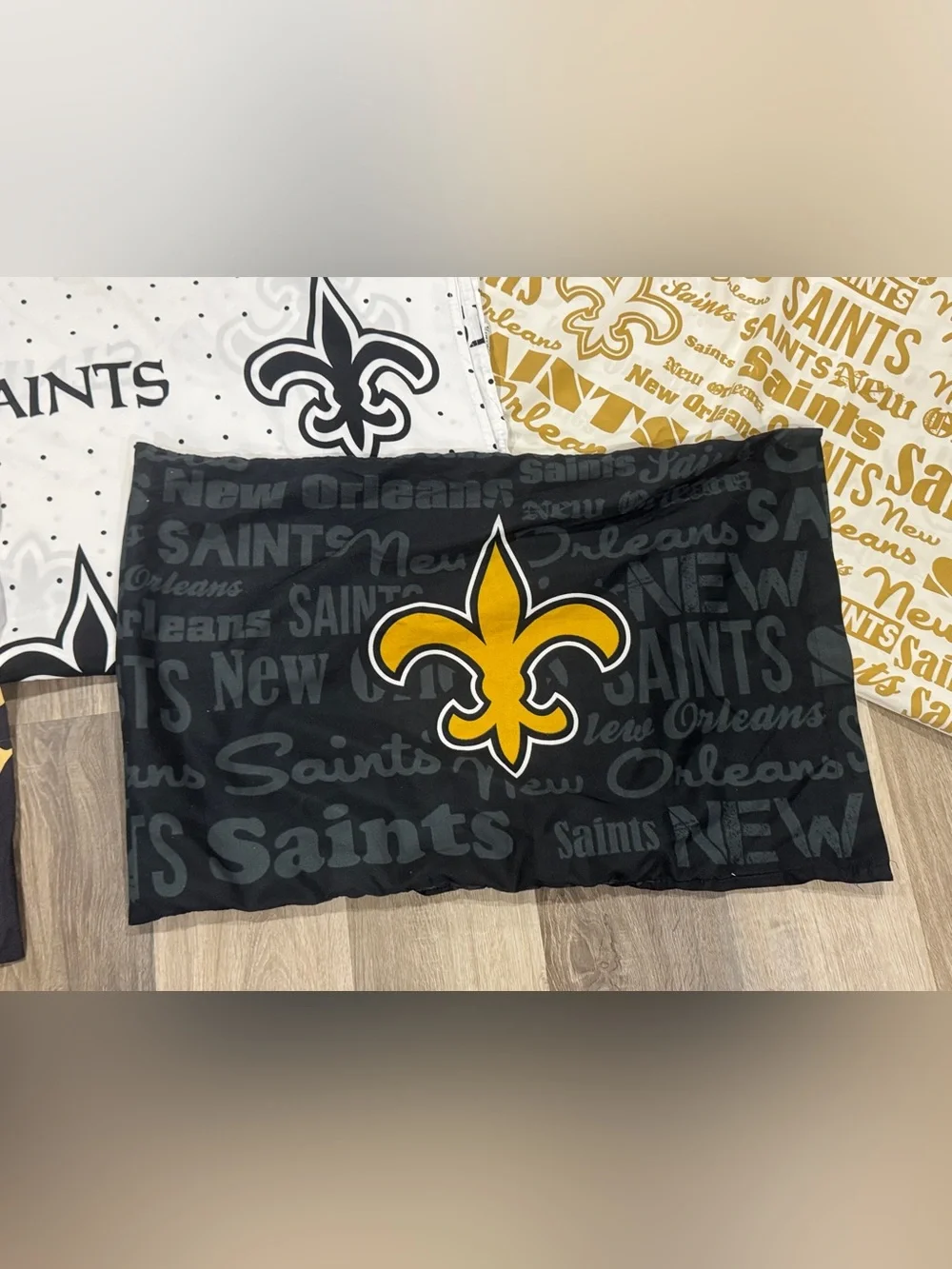 New Orleans Saints Pillowcase & Bedding Set - Fleur-de-Lis Print Polyester